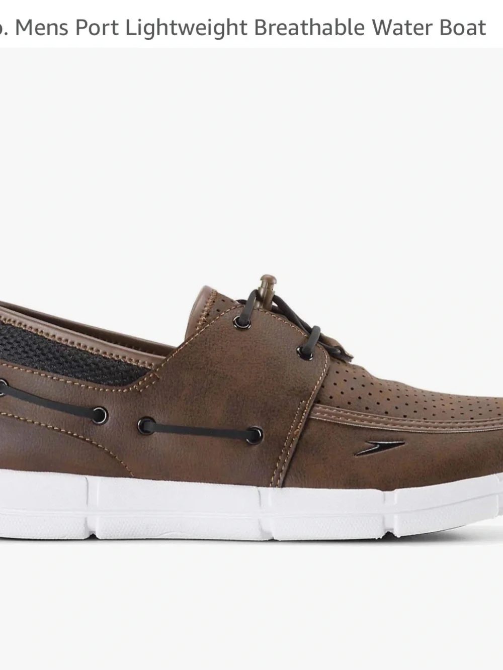 Speedo Men's Perforated Dark Brown Slip-On Loafers